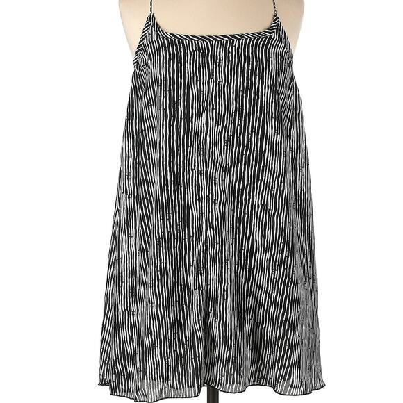 Bishop + Young XS Dress Mini Tent-Style Lined Black White Stripe NWOT - Picture 3 of 5